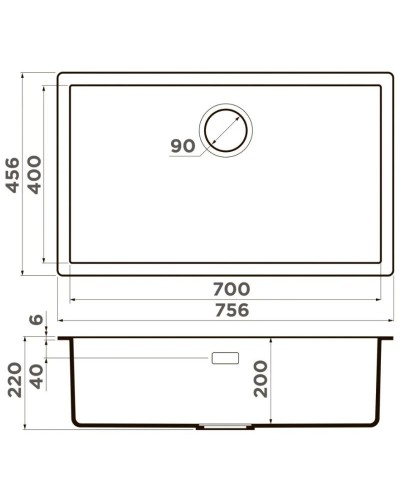 Кухонная мойка Artceramic Omoikiri Yamakawa 75-Integra-WH белый 4997277