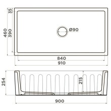 Кухонная мойка Natceramic Omoikiri Mikura 91-WH Glossy 4993260