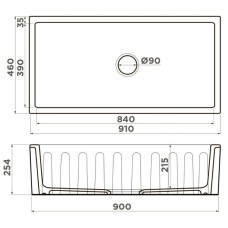 Кухонная мойка Natceramic Omoikiri Mikura 91-WH Glossy 4993260