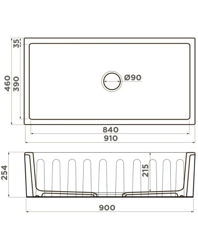 Кухонная мойка Natceramic Omoikiri Mikura 91-SB smoky blue 4997089