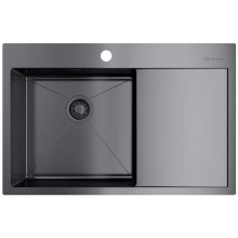Кухонная мойка вороненая сталь Omoikiri Akisame 78-GM-L