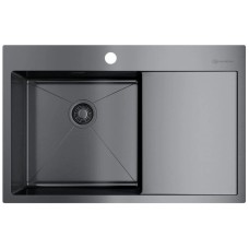 Кухонная мойка вороненая сталь Omoikiri Akisame 78-GM-L