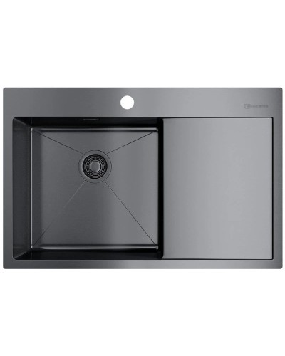 Кухонная мойка вороненая сталь Omoikiri Akisame 78-GM-L