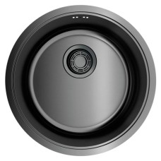 Кухонная мойка вороненая сталь Omoikiri Toya 42-GM