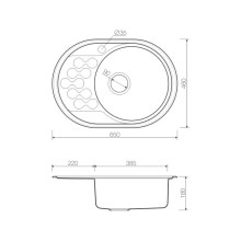 Кухонная мойка латунь Omoikiri Kasumigaura 65-AB-R