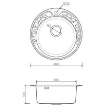 Кухонная мойка нержавеющая сталь Omoikiri Tovada 49-1-IN