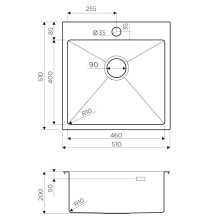 Кухонная мойка светлое золото Omoikiri Akisame 51-LG 4973439