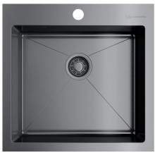 Кухонная мойка вороненая сталь Omoikiri Akisame 51-GM 4973440