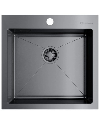 Кухонная мойка вороненая сталь Omoikiri Akisame 51-GM 4973440