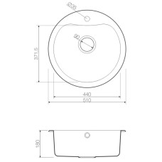 Кухонная мойка нержавеющая сталь Omoikiri Saroma 51-1-IN