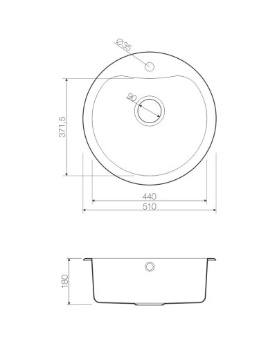 Кухонная мойка латунь Omoikiri Saroma 51-1-AB
