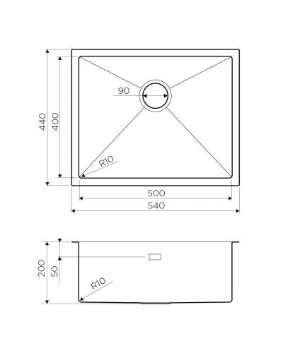 Кухонная мойка светлое золото Omoikiri Taki 54-U/IF-LG 4973093