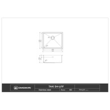 Кухонная мойка нержавеющая сталь Omoikiri Taki 54-U/IF-IN 4973046