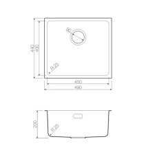 Кухонная мойка латунь Omoikiri Tadzava 49-AB 4993075
