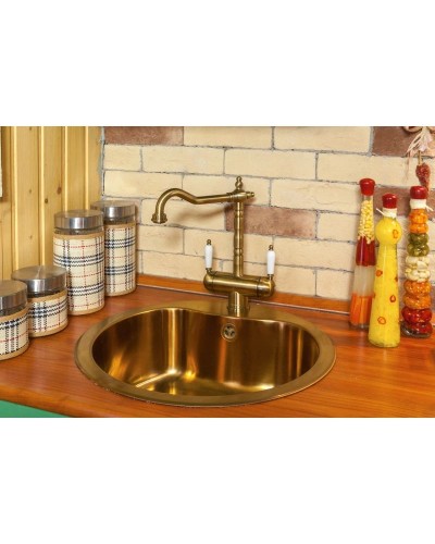 Кухонная мойка латунь Omoikiri Saroma 51-1-AB
