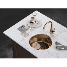 Кухонная мойка латунь Omoikiri Toya 42-AB
