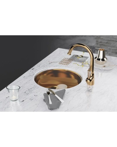 Кухонная мойка латунь Omoikiri Toya 42-AB