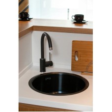 Кухонная мойка вороненая сталь Omoikiri Toya 42-GM