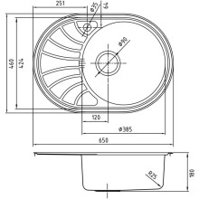 Кухонная мойка полированная сталь IDDIS Suno SUN65PRI77