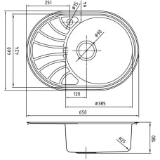 Кухонная мойка полированная сталь IDDIS Suno SUN65PRI77