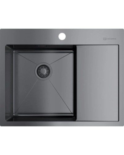 Кухонная мойка вороненая сталь Omoikiri Akisame 65-GM-L