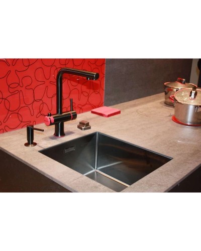 Кухонная мойка вороненая сталь Omoikiri Taki 38-U/IF-GM 4973106