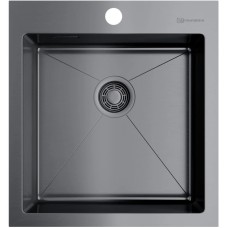 Кухонная мойка вороненая сталь Omoikiri Akisame 46-GM 4973095