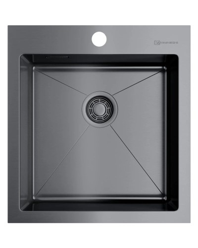 Кухонная мойка вороненая сталь Omoikiri Akisame 46-GM 4973095
