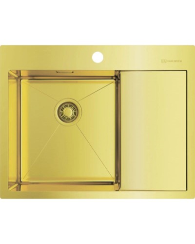 Кухонная мойка светлое золото Omoikiri Akisame 65-LG-L