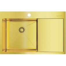 Кухонная мойка светлое золото Omoikiri Akisame 78-LG-L