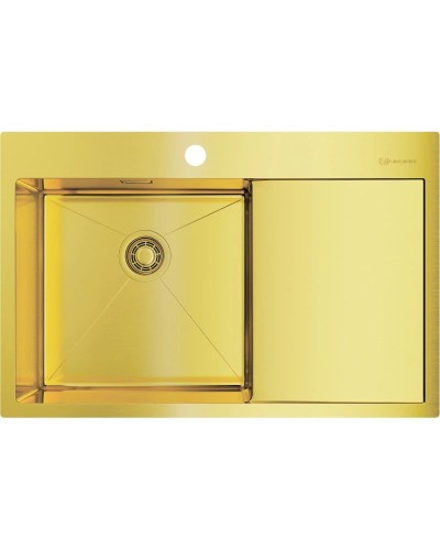 Кухонная мойка светлое золото Omoikiri Akisame 78-LG-L