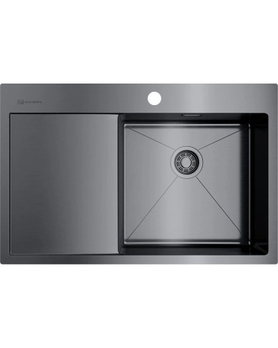 Кухонная мойка вороненая сталь Omoikiri Akisame 78-GM-R