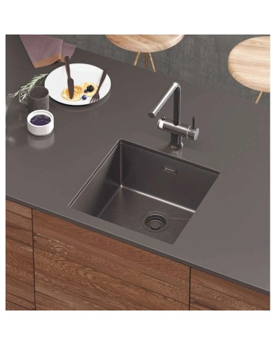 Кухонная мойка вороненая сталь Omoikiri Taki 44-U/IF-GM 4973521