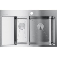 Кухонная мойка нержавеющая сталь Omoikiri Akisame 78-2-IN-R