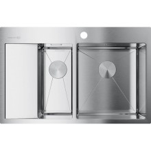 Кухонная мойка нержавеющая сталь Omoikiri Akisame 78-2-IN-R