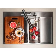 Кухонная мойка нержавеющая сталь Omoikiri Akisame 78-2-IN-L