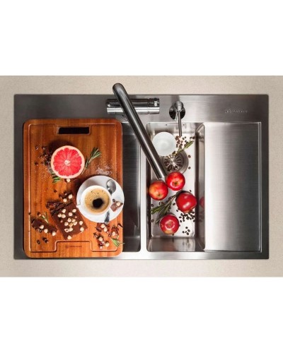 Кухонная мойка нержавеющая сталь Omoikiri Akisame 78-2-IN-L