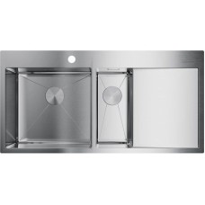 Кухонная мойка нержавеющая сталь Omoikiri Akisame 100-2-IN-L