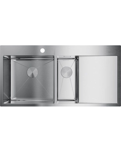 Кухонная мойка нержавеющая сталь Omoikiri Akisame 100-2-IN-L