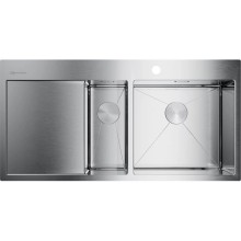 Кухонная мойка нержавеющая сталь Omoikiri Akisame 100-2-IN-R