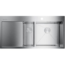 Кухонная мойка нержавеющая сталь Omoikiri Akisame 100-2-IN-R