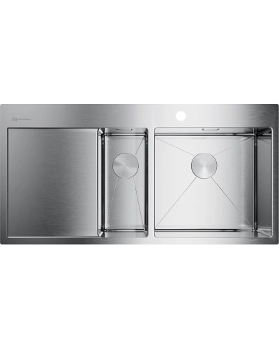 Кухонная мойка нержавеющая сталь Omoikiri Akisame 100-2-IN-R