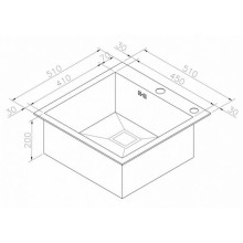 Кухонная мойка Zorg Inox X-5151GX