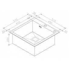 Кухонная мойка Zorg Inox X-5151GX