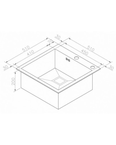 Кухонная мойка Zorg Inox X-5151GX