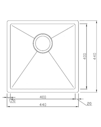 Кухонная мойка Seaman Eco Marino SME-440-Gun1.A