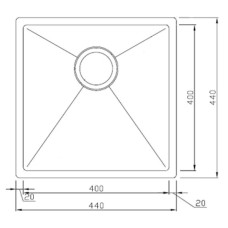 Кухонная мойка Seaman Eco Marino SME-440-Copper1.A