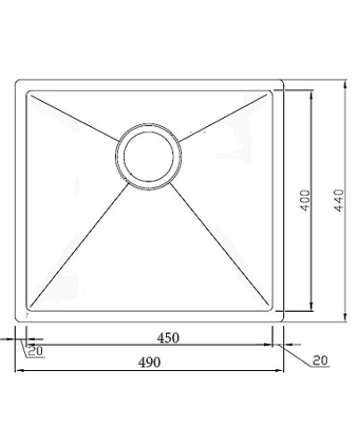 Кухонная мойка Seaman Eco Marino SME-490-Gun2.A