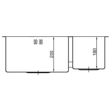 Кухонная мойка Seaman Eco Marino SME-575DR-Gun2.A