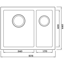 Кухонная мойка Seaman Eco Marino SME-575DR-Gold2.A